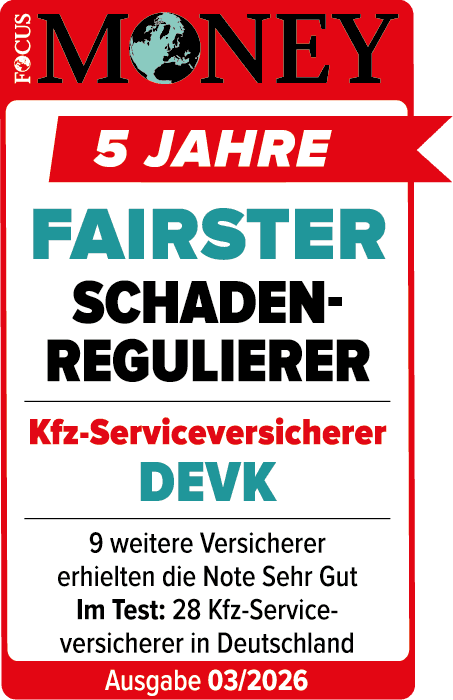 Focus Money: Fairster Schadenregulierer — DEVK, Ausgabe 03/2026